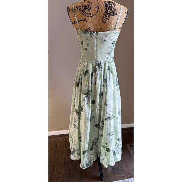NWT Abercrombie & Fitch Floral Balloon Hem Dress - Picture 3 of 4